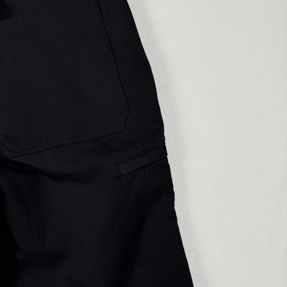 Weatherproof Vintage Pants Mens 38x30 Canvas Fleece Lined‎ Black Pants Flaw